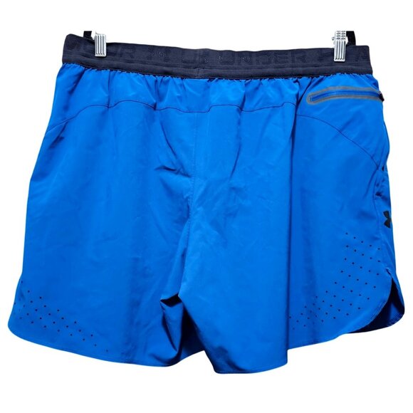 Under Armour Mens XX-Large Blue Athletic Shorts With Perforated Design & Elastic - Picture 2 of 9